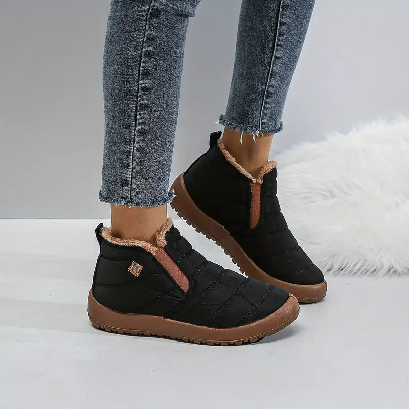 Weiche wasserdichte Damen-Schneestiefel mit Samtfutter – Ansicht 5