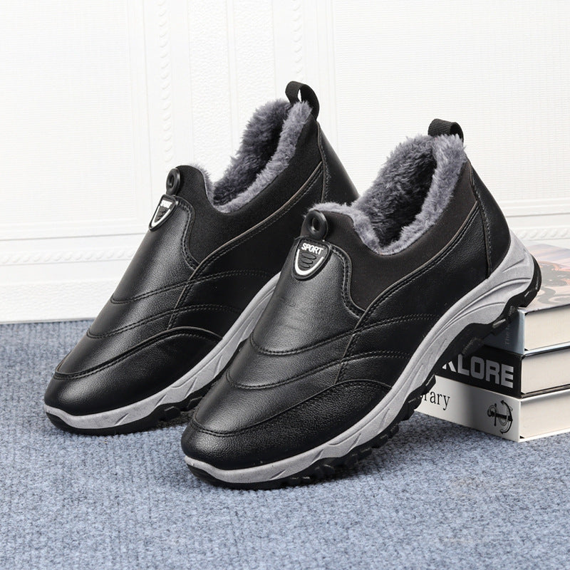 Warme wasserdichte Herren-Lederschuhe – Ansicht 1