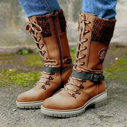 Wasserdichte kniehohe Damen-Schneestiefel – Ansicht 5