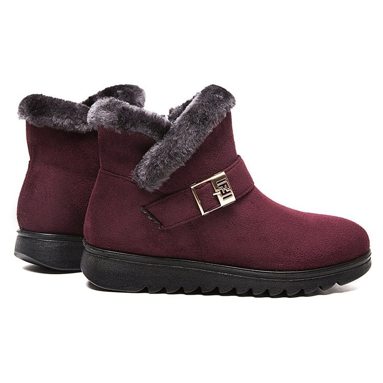 Warme Damen-Schneestiefeletten mit Plüschfutter – Ansicht 17