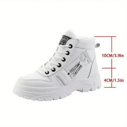 Warme Damen-Sneakerstiefeletten mit Plüschfutter – Ansicht 5