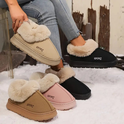 Flauschige Damen-Winterpantoffeln – Ansicht 11