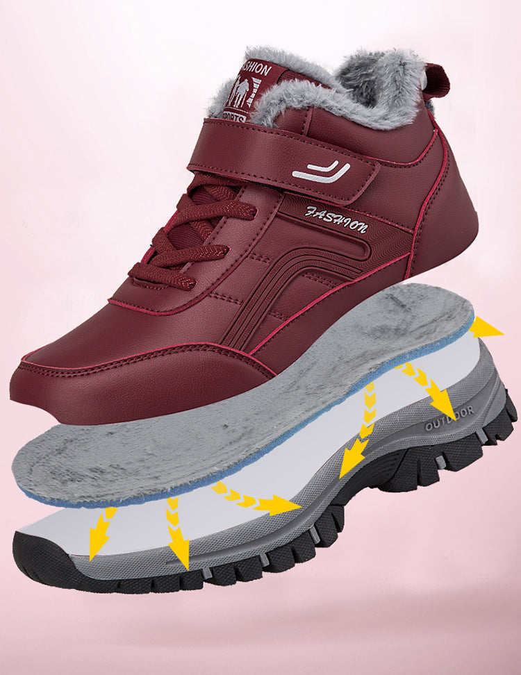 Warme Damen-Wintersneaker mit Plüschfutter – Ansicht 2