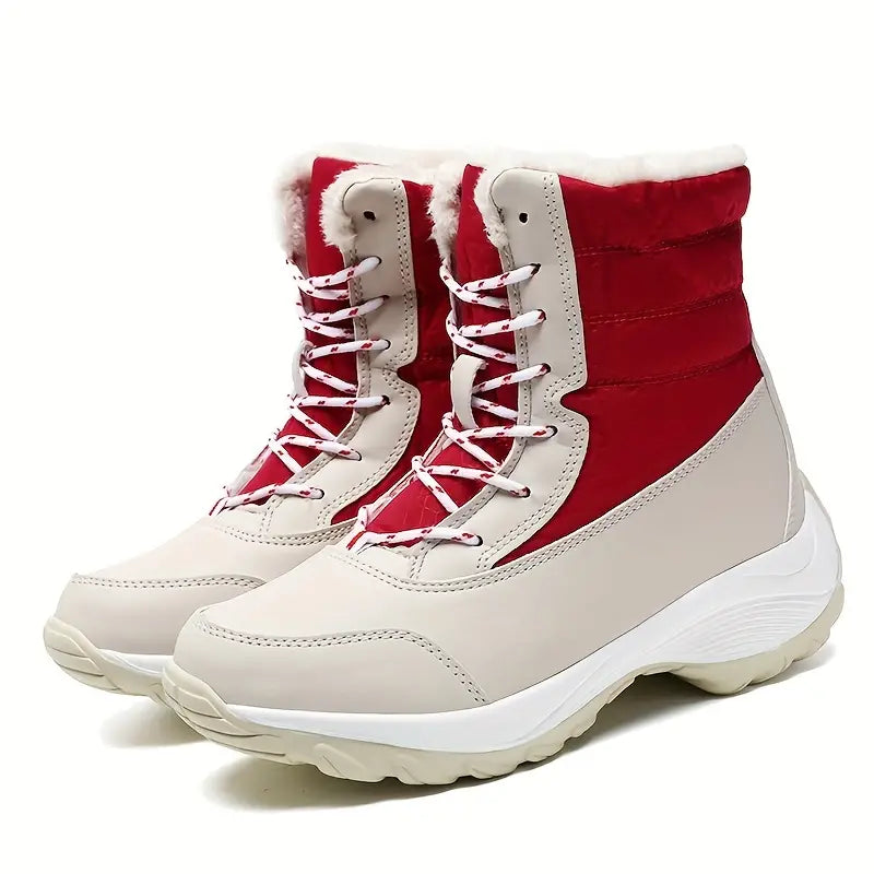 Warme wasserdichte halbhohe Damen-Schneestiefel – Ansicht 37