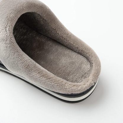 Warme wasserdichte Unisex-Lederpantoffeln – Ansicht 6