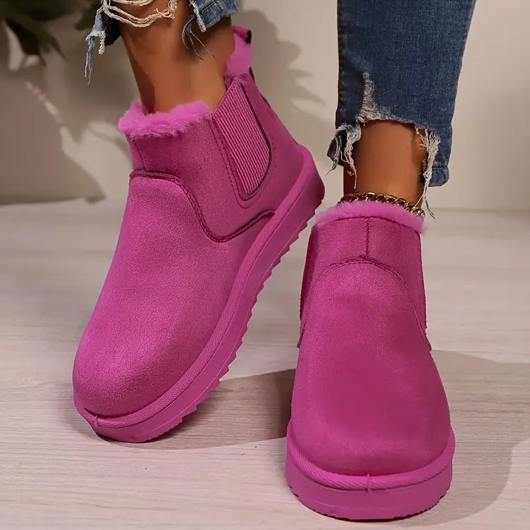 Gefütterte Damen-Winterstiefeletten zum Hineinschlüpfen – Ansicht 13
