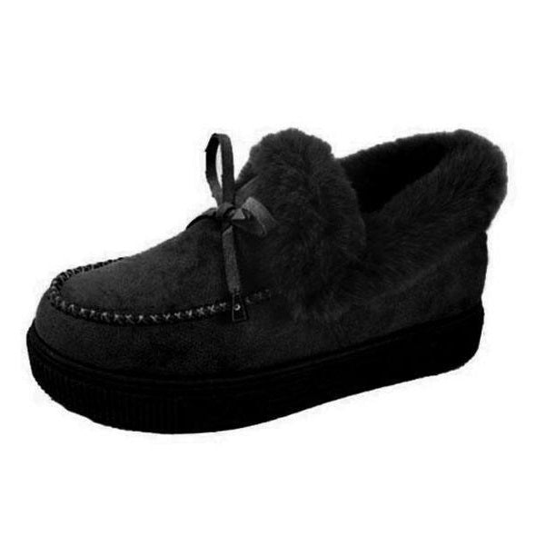 Warme Damen-Winterstiefel mit runder Spitze und dicker Sohle – Ansicht 11