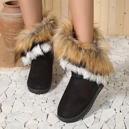 Warme flauschig gefütterte Damen-Winterstiefel – Ansicht 3