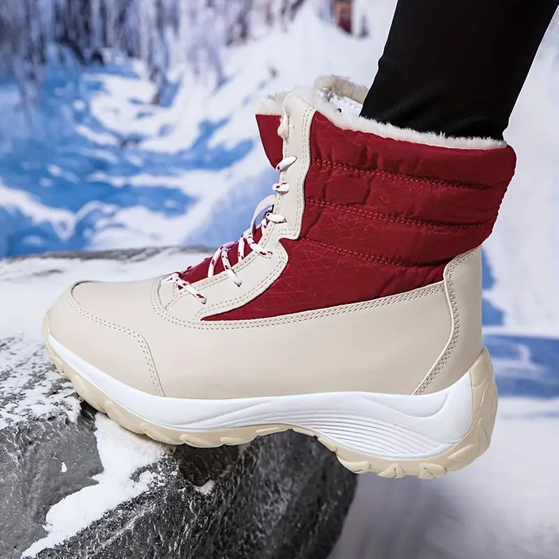 Warme wasserdichte halbhohe Damen-Schneestiefel – Ansicht 29