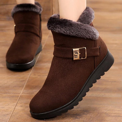 Warme Damen-Schneestiefeletten mit Plüschfutter – Ansicht 2