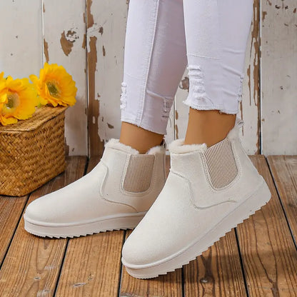 Gefütterte Damen-Winterstiefeletten zum Hineinschlüpfen – Ansicht 7
