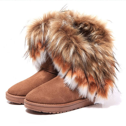 Warme flauschig gefütterte Damen-Winterstiefel – Ansicht 11