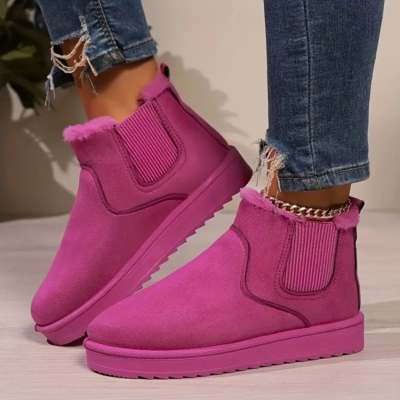 Gefütterte Damen-Winterstiefeletten zum Hineinschlüpfen – Ansicht 6