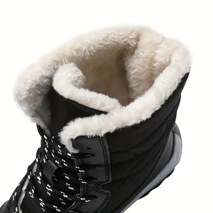 Warme wasserdichte halbhohe Damen-Schneestiefel – Ansicht 4