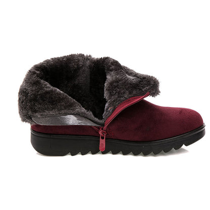 Warme Damen-Schneestiefel mit Fleecefutter – Ansicht 3