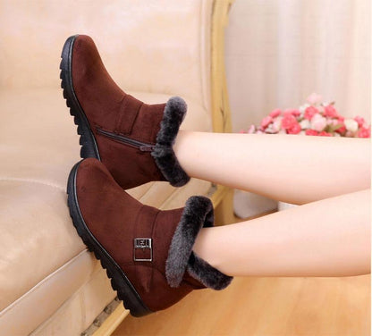 Warme Damen-Schneestiefeletten mit Plüschfutter – Ansicht 13