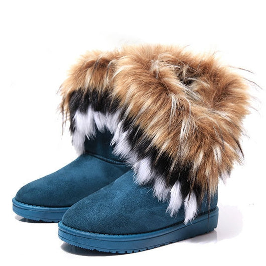 Warme flauschig gefütterte Damen-Winterstiefel – Ansicht 10