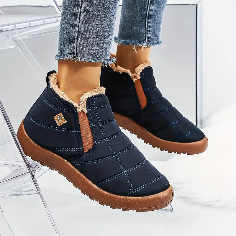 Weiche wasserdichte Damen-Schneestiefel mit Samtfutter – Ansicht 2