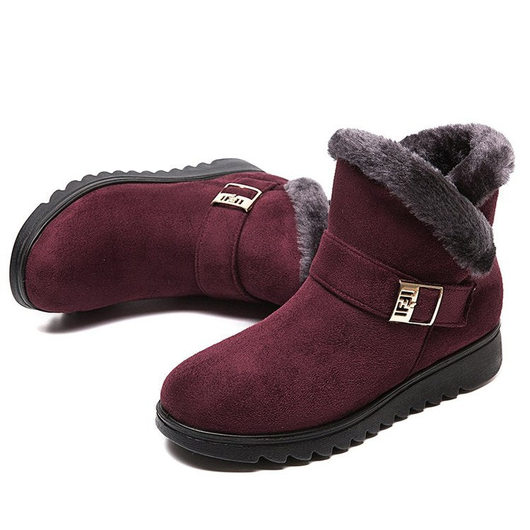 Warme Damen-Schneestiefeletten mit Plüschfutter – Ansicht 18