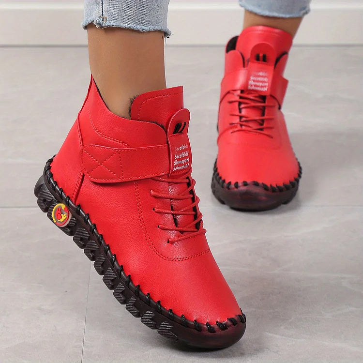 Bequeme Damen-Lederstiefeletten mit weicher Sohle – Ansicht 16