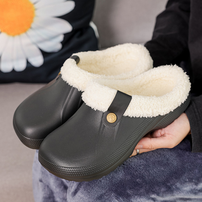 Wasserdichte Pantoffeln mit weichem Plüschfutter – Ansicht 3