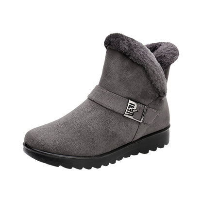 Warme Damen-Schneestiefel mit Fleecefutter – Ansicht 10