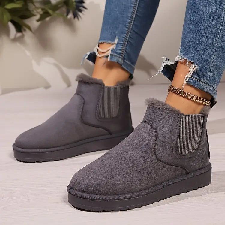 Gefütterte Damen-Winterstiefeletten zum Hineinschlüpfen – Ansicht 5