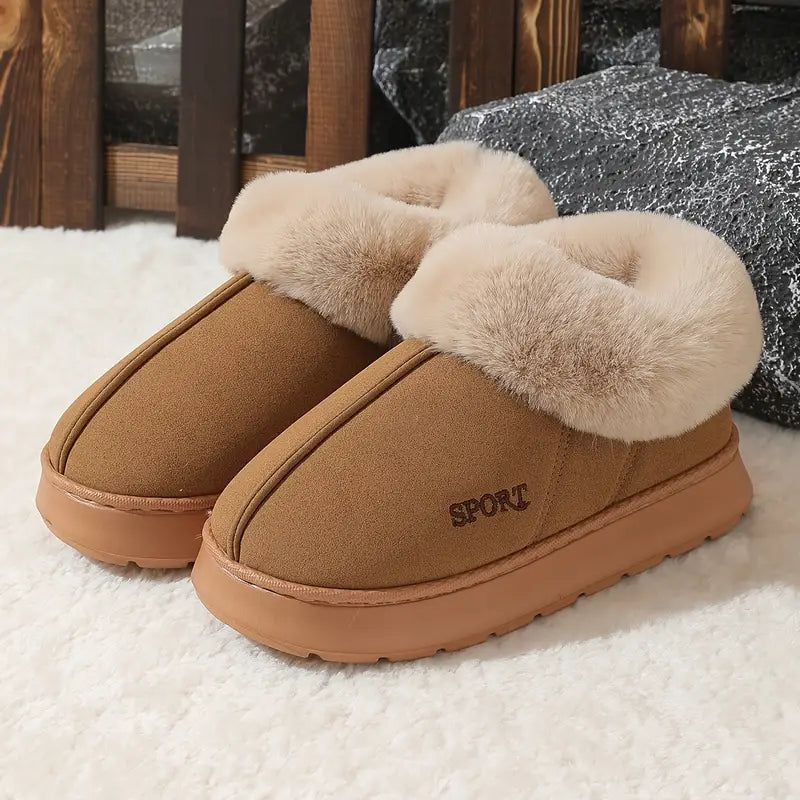 Flauschige Damen-Winterpantoffeln – Ansicht 9
