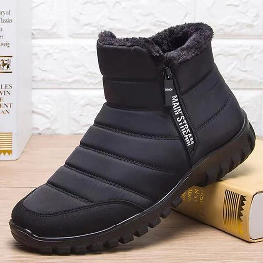 Gefütterte wasserdichte Herren-Stiefeletten mit Reißverschluss – Ansicht 1