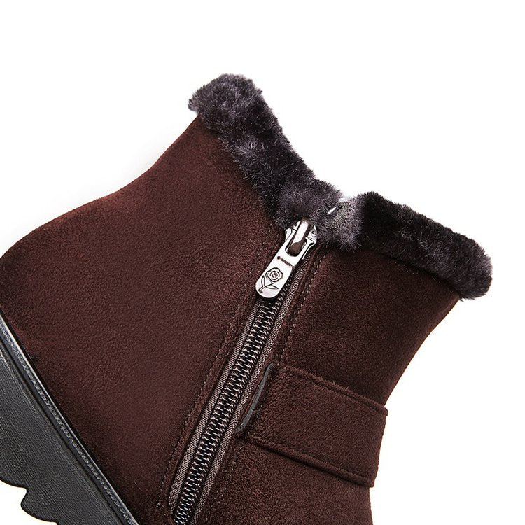 Warme Damen-Schneestiefeletten mit Plüschfutter – Ansicht 5