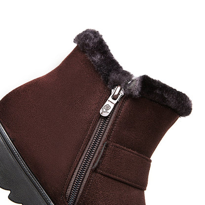 Warme Damen-Schneestiefel mit Fleecefutter – Ansicht 6