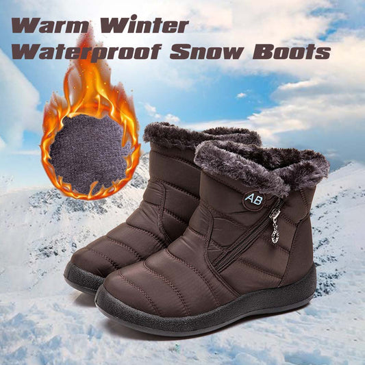 Warme wasserdichte Damen-Schneestiefel – Ansicht 1