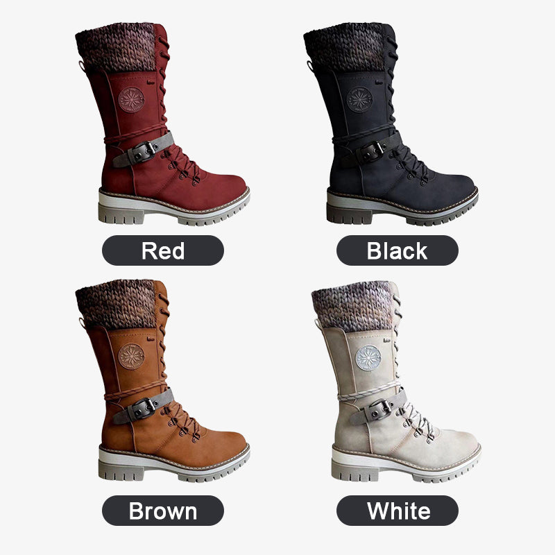 Wasserdichte kniehohe Damen-Schneestiefel – Ansicht 12