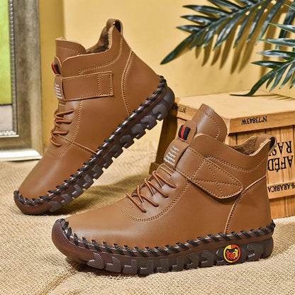 Bequeme Damen-Lederstiefeletten mit weicher Sohle – Ansicht 9