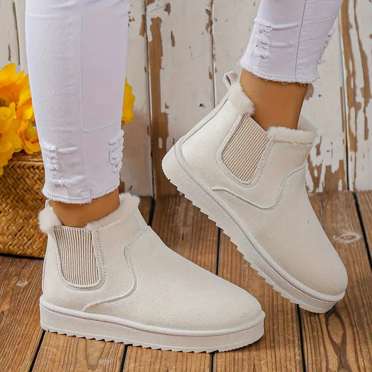 Gefütterte Damen-Winterstiefeletten zum Hineinschlüpfen – Ansicht 1