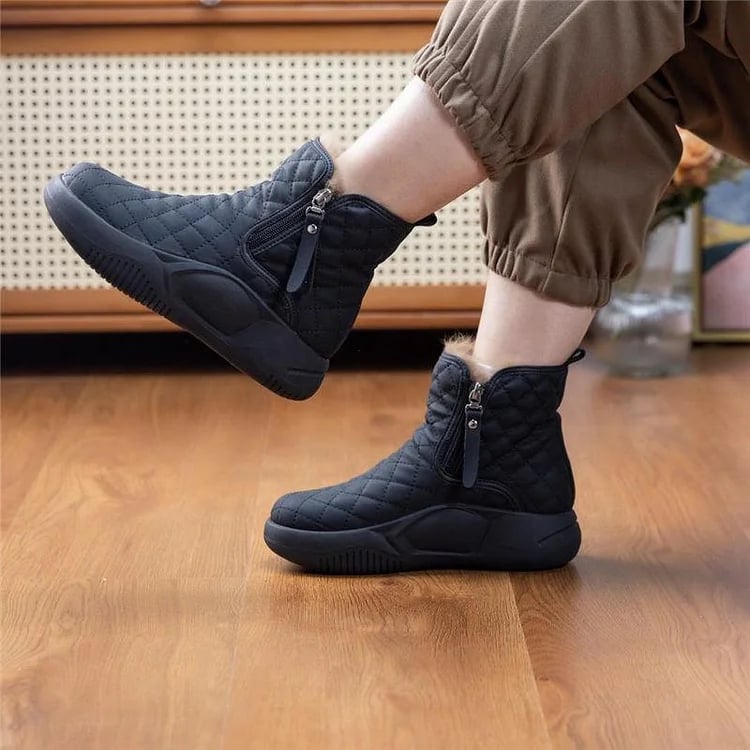 Warme Damen-Schneestiefel mit dicker Sohle – Ansicht 3