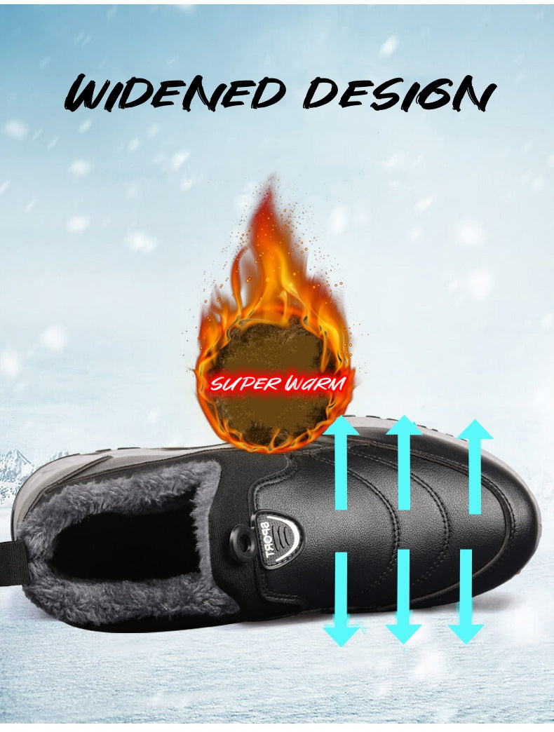 Warme wasserdichte Herren-Lederschuhe – Ansicht 3