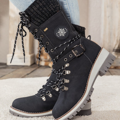 Wasserdichte kniehohe Damen-Schneestiefel – Ansicht 4