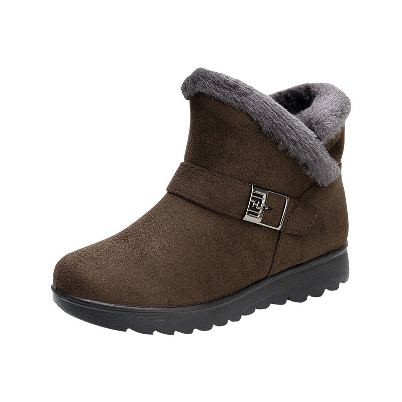 Warme Damen-Schneestiefel mit Fleecefutter – Ansicht 13