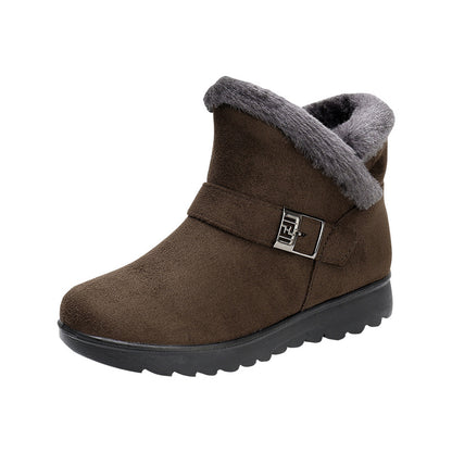 Warme Damen-Schneestiefel mit Fleecefutter – Ansicht 13