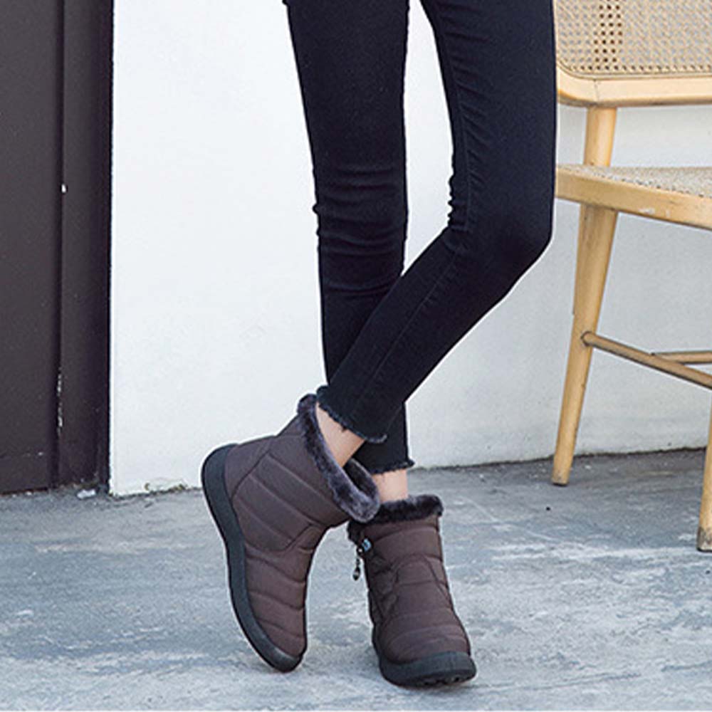 Warme wasserdichte Damen-Schneestiefel – Ansicht 8