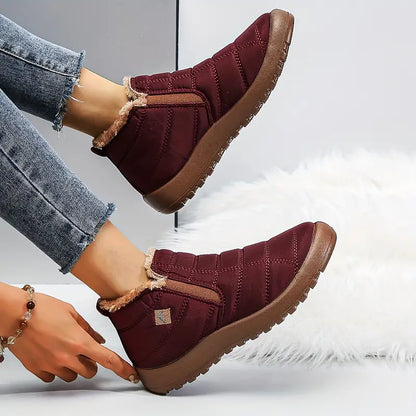 Weiche wasserdichte Damen-Schneestiefel mit Samtfutter – Ansicht 4