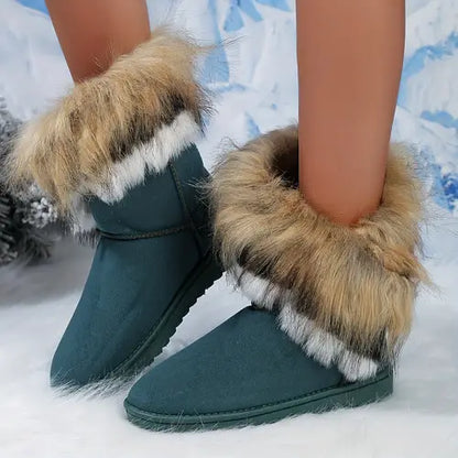 Warme flauschig gefütterte Damen-Winterstiefel – Ansicht 2