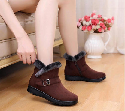 Warme Damen-Schneestiefeletten mit Plüschfutter – Ansicht 11