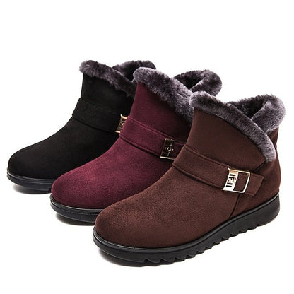 Warme Damen-Schneestiefeletten mit Plüschfutter – Ansicht 15