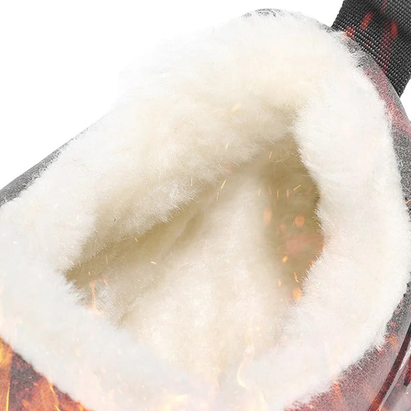 Warme Herren-Lederstiefeletten mit Fleecefutter und Reißverschluss – Ansicht 6
