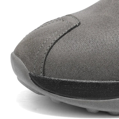 Warme Herren-Lederstiefeletten mit Fleecefutter und Reißverschluss – Ansicht 4