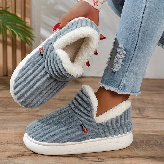 Warme Unisex-Winterpantoffeln zum Hineinschlüpfen – Ansicht 1