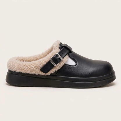 Gefütterte Damen-Clogs mit Schnalle – Ansicht 2